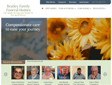 Tablet Screenshot of bratleyfamilyfuneralhomes.com